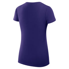Los Angeles Lakers G-III 4Her by Carl Banks Women's Super-Slim Fit Lightweight Heart V-Neck T-Shirt Purple