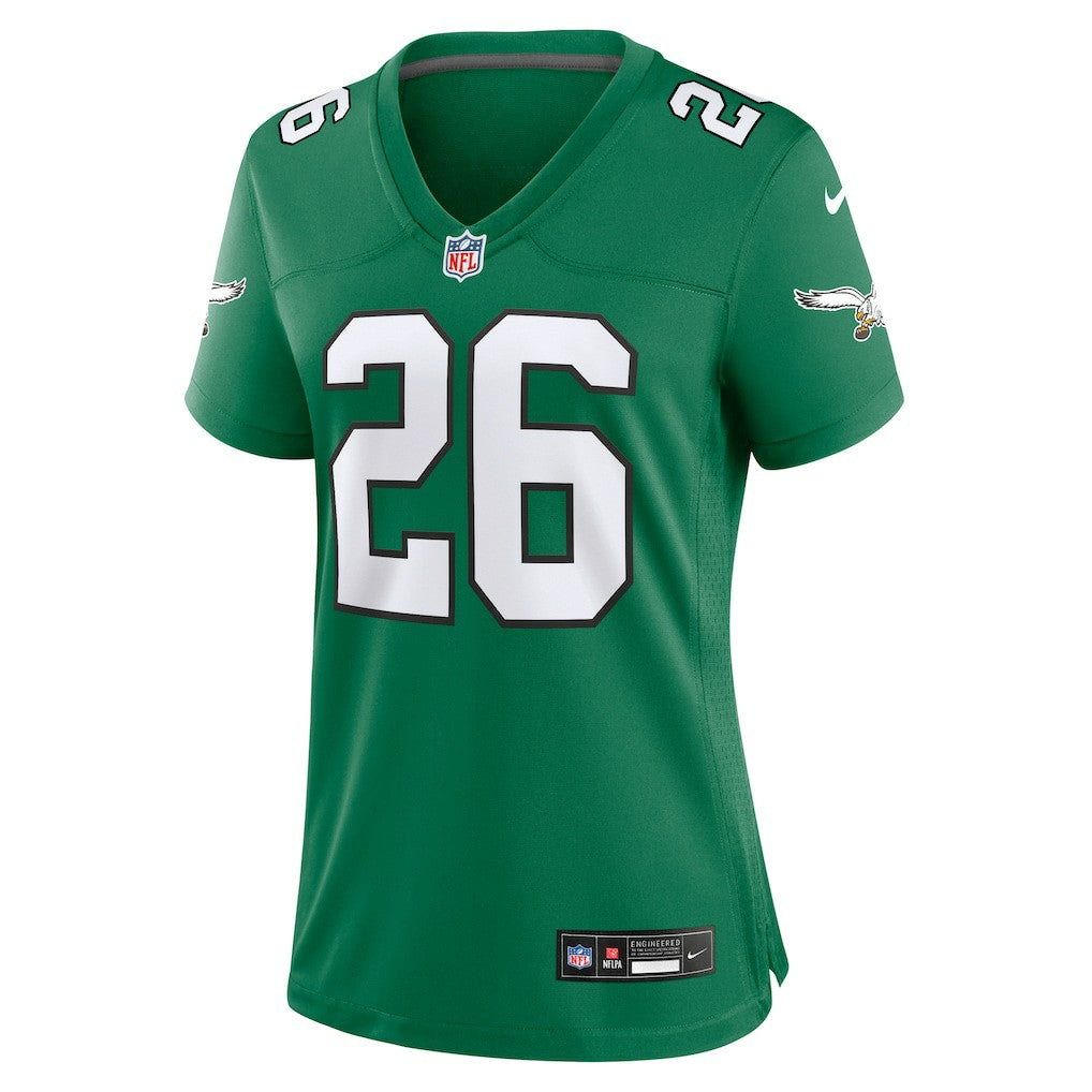 Saquon Barkley Philadelphia Eagles Women's Alternate Game Jersey - Kelly Green - Nike