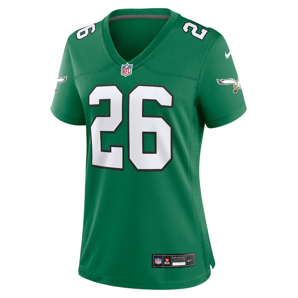 Saquon Barkley Philadelphia Eagles Women's Alternate Game Jersey - Kelly Green - Nike