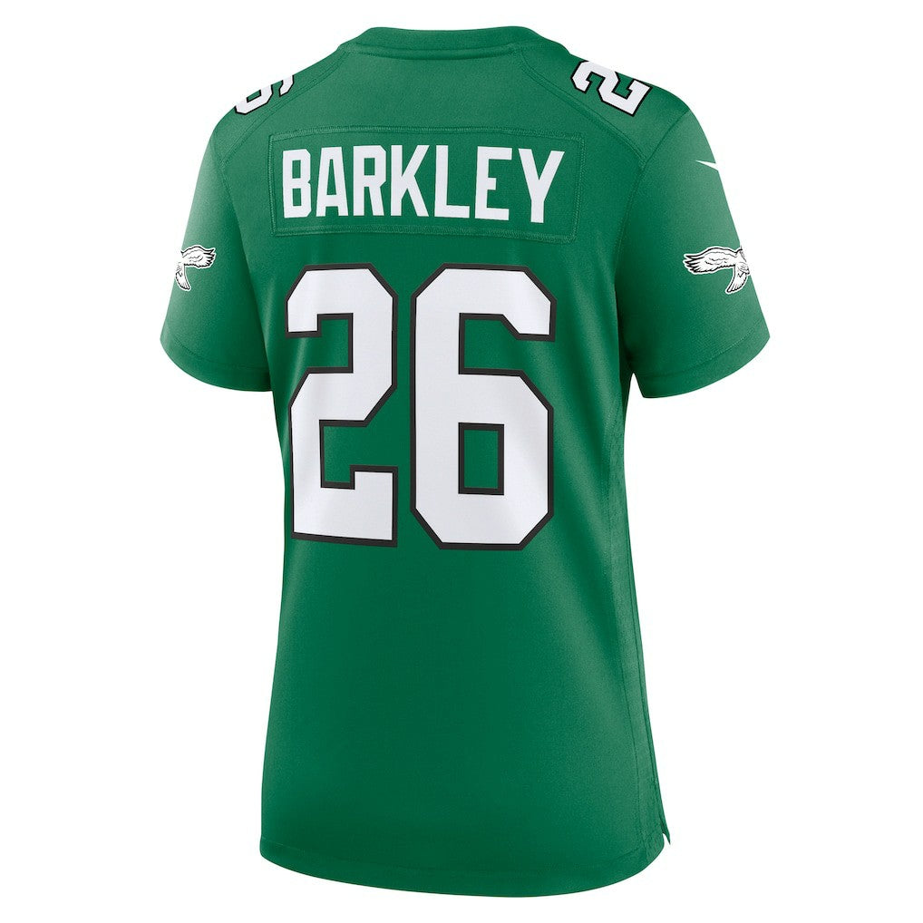 Saquon Barkley Philadelphia Eagles Women's Alternate Game Jersey - Kelly Green - Nike