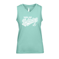 Tampa Bay Lightning Levelwear Women's Paisley Sweep V-Neck Tank Top - Mint | NHL on sale