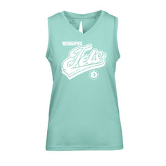 Winnipeg Jets Levelwear Women's Paisley Sweep V-Neck Tank Top - Mint | NHL on sale