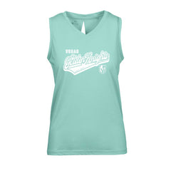 Vegas Golden Knights Levelwear Women's Paisley Sweep V-Neck Tank Top - Mint | NHL near me