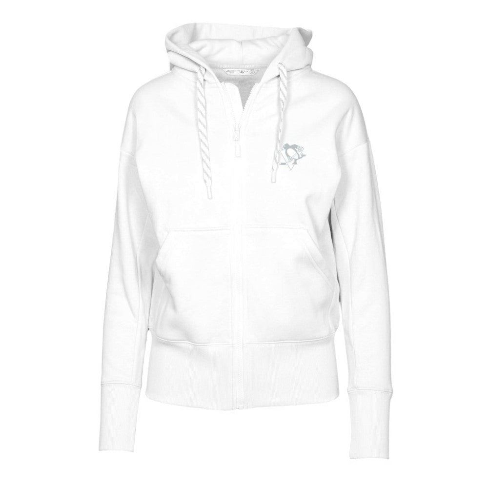 Pittsburgh Penguins Levelwear Women's Gardinia Core Full-Zip Hoodie Jacket - White | NHL online