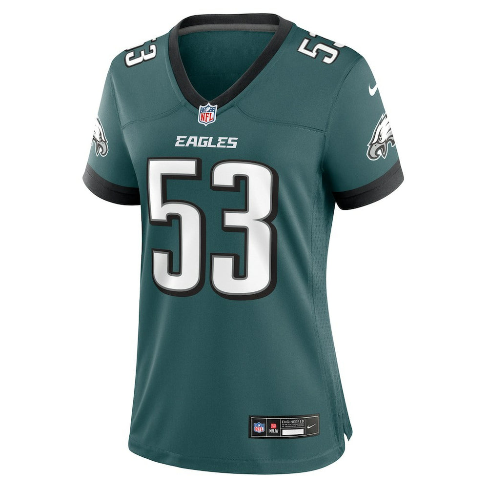 Zack Baun Philadelphia Eagles Women's Game Jersey - Midnight Green - Nike