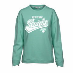 New York Knicks Levelwear Women's Fiona Sweep Pullover Sweatshirt Mint