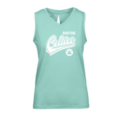 Boston Celtics Levelwear Women's Paisley Sweep V-Neck Tank Top Mint