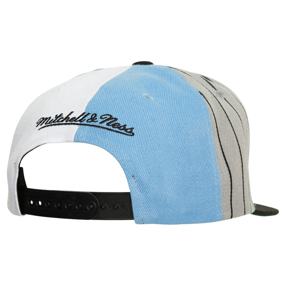 Mitchell & Ness Brooklyn Nets What The Pinstripe Snapback Hat Black