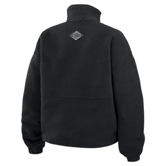 Los Angeles Kings WEAR by Erin Andrews Women's Polar Fleece Half-Zip Jacket - Black | NHL near me