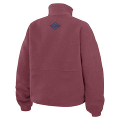 Colorado Avalanche WEAR by Erin Andrews Women's Polar Fleece Half-Zip Jacket - Burgundy | NHL on sale
