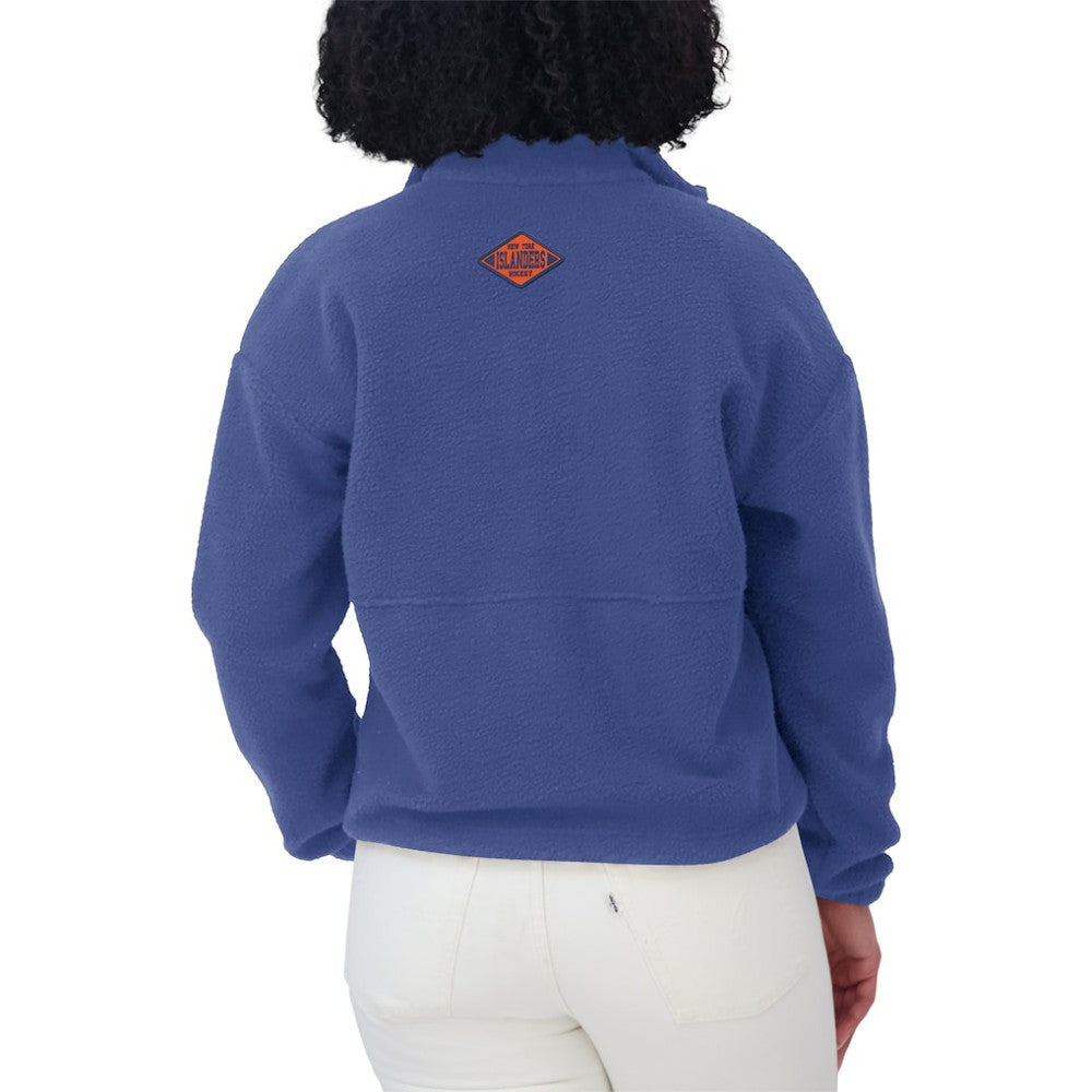 New York Islanders WEAR by Erin Andrews Women's Polar Fleece Half-Zip Jacket - Royal | NHL discount