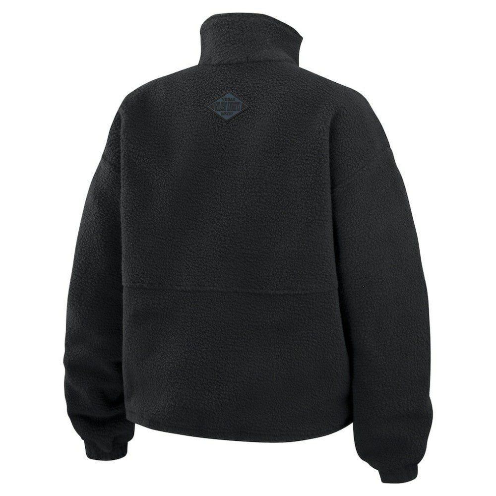 Vegas Golden Knights WEAR by Erin Andrews Women's Polar Fleece Half-Zip Jacket - Black | NHL discount