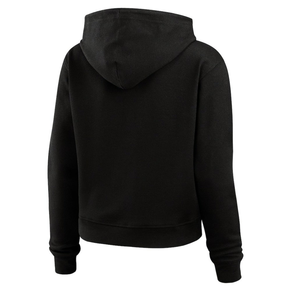 Pittsburgh Penguins WEAR by Erin Andrews Women's Waffle-Knit Pullover Hoodie - Black | NHL on sale