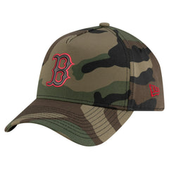 Boston Red Sox New Era Woodland Team Pop 9FORTY A-Frame Adjustable Hat for sale