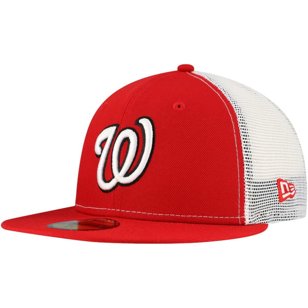 Washington Nationals New Era Team Color 59FIFTY Trucker Fitted Hat for sale