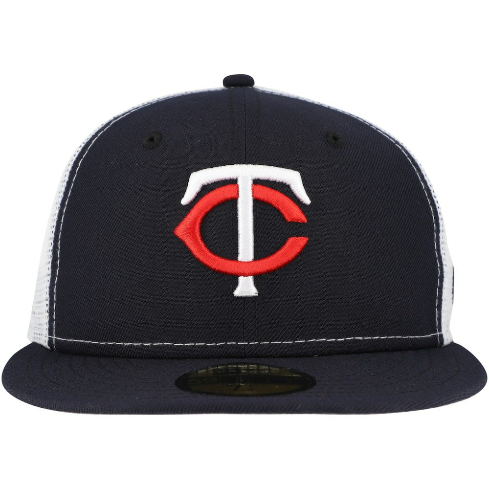 Minnesota Twins New Era Team Color 59FIFTY Trucker Fitted Hat Outlet