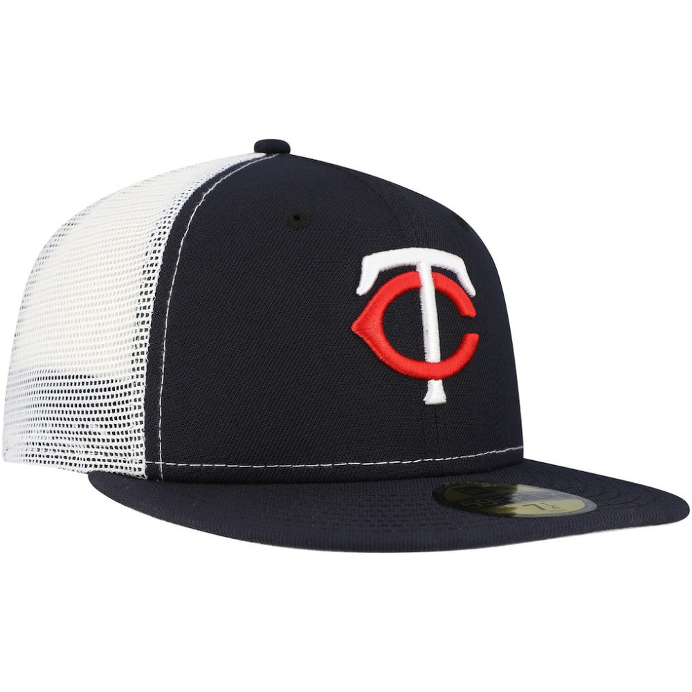 Minnesota Twins New Era Team Color 59FIFTY Trucker Fitted Hat Outlet