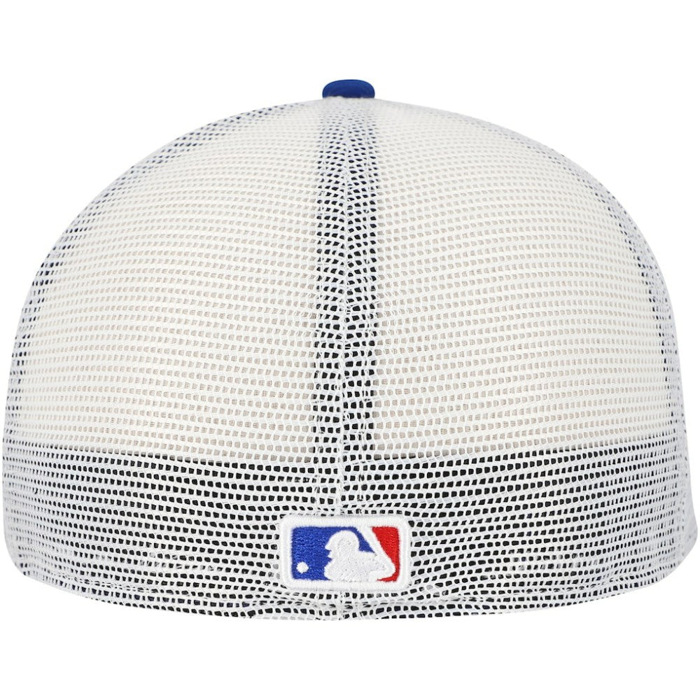 Chicago Cubs New Era Team Color 59FIFTY Trucker Fitted Hat for sale