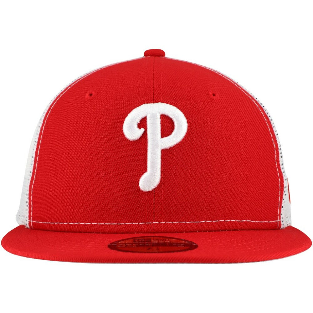 Philadelphia Phillies New Era Team Color 59FIFTY Trucker Fitted Hat Discount