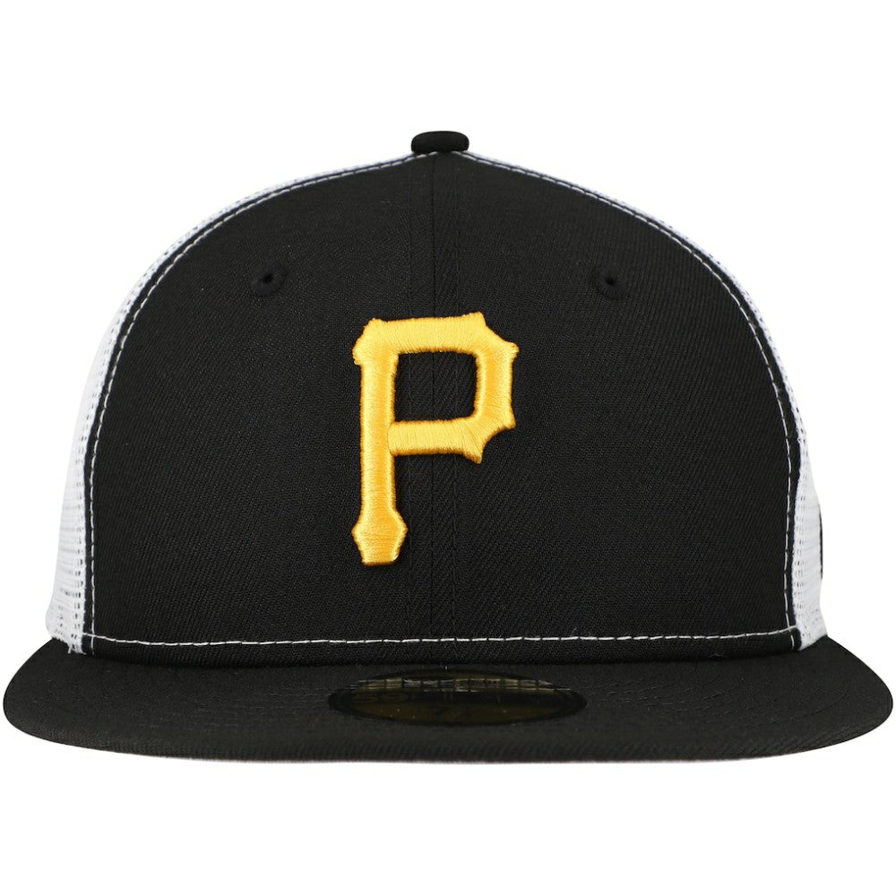 Pittsburgh Pirates New Era Team Color 59FIFTY Trucker Fitted Hat for sale