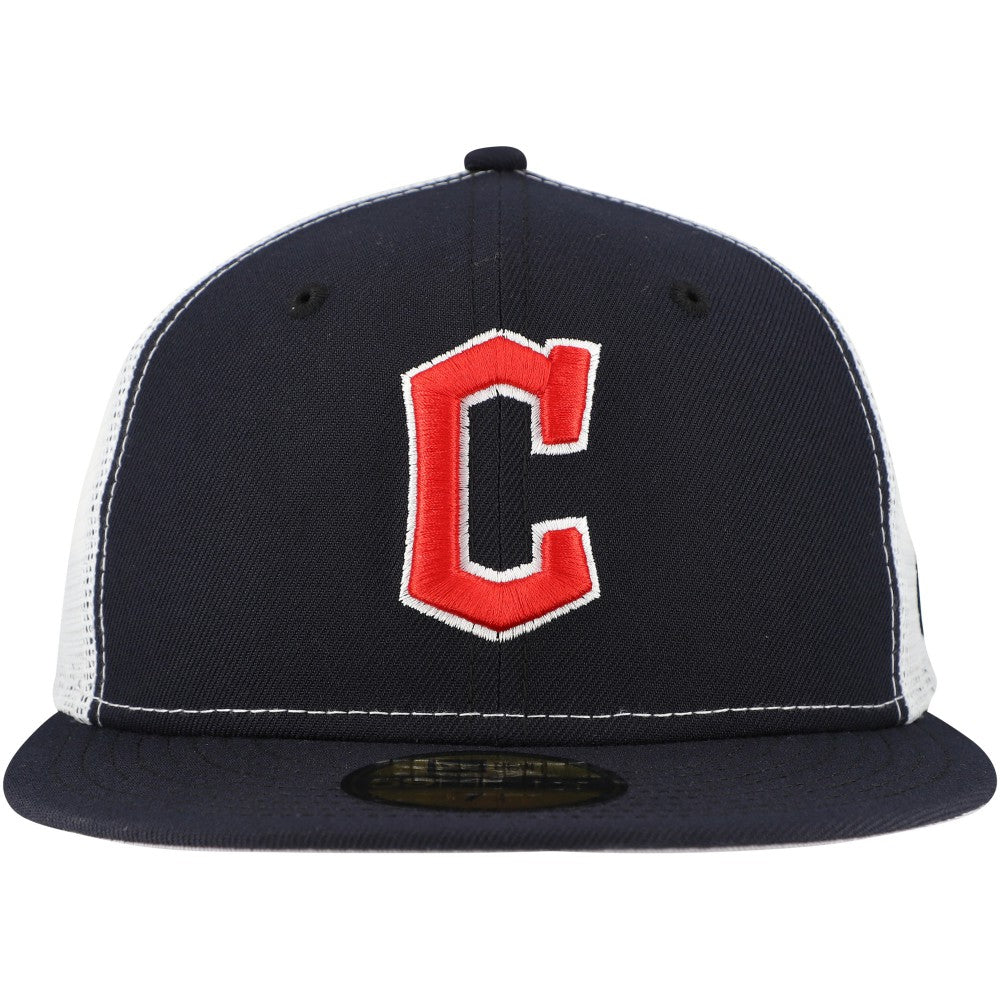 Cleveland Guardians New Era Team Color 59FIFTY Trucker Fitted Hat Discount