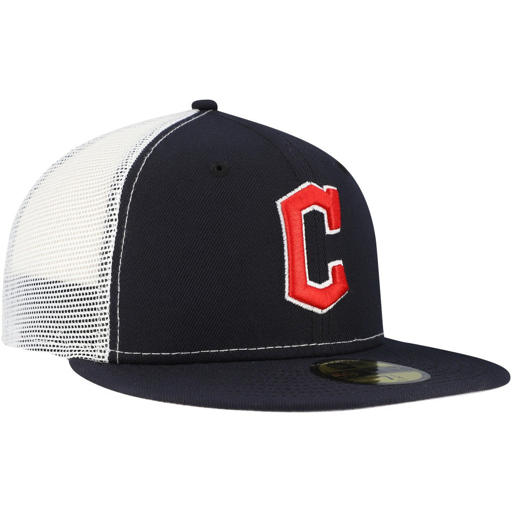 Cleveland Guardians New Era Team Color 59FIFTY Trucker Fitted Hat Discount