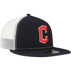 Cleveland Guardians New Era Team Color 59FIFTY Trucker Fitted Hat Discount