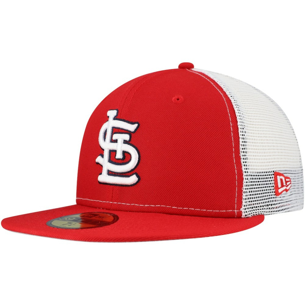 St. Louis Cardinals New Era Team Color 59FIFTY Trucker Fitted Hat Outlet