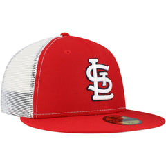 St. Louis Cardinals New Era Team Color 59FIFTY Trucker Fitted Hat Outlet