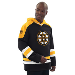 Boston Bruins Starter Hockey Pullover Hoodie - Black/Gold | NHL Clearance