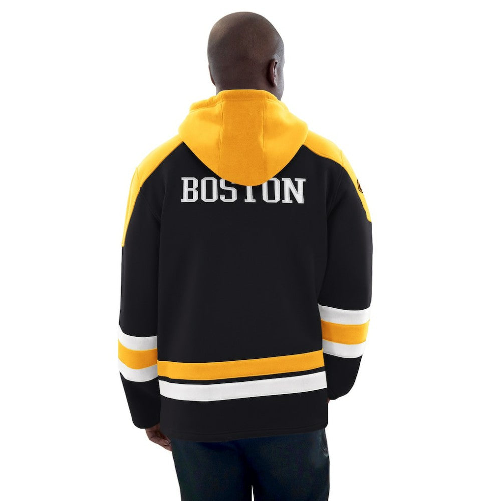 Boston Bruins Starter Hockey Pullover Hoodie - Black/Gold | NHL Clearance