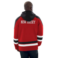 New Jersey Devils Starter Hockey Pullover Hoodie - Red/Black | NHL on sale