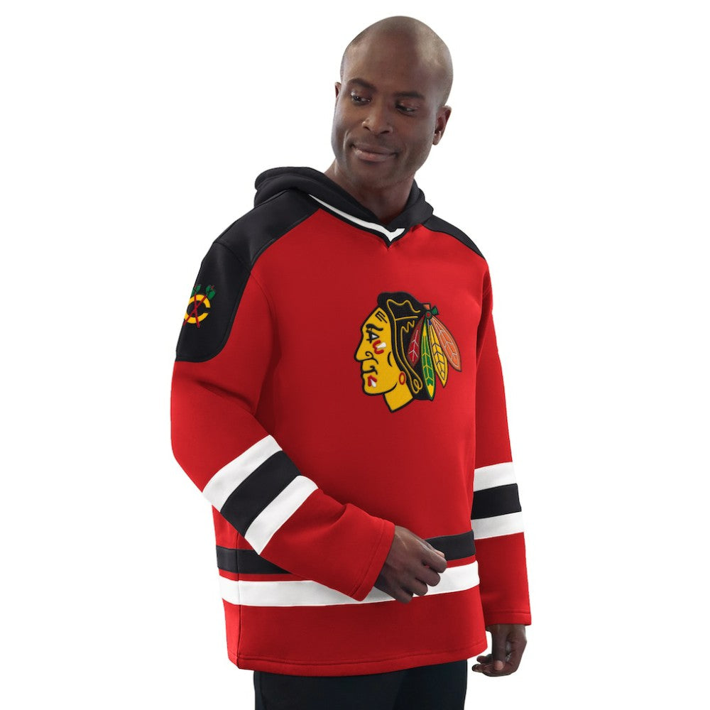 Chicago Blackhawks Starter Hockey Pullover Hoodie - Red/Black | NHL sale