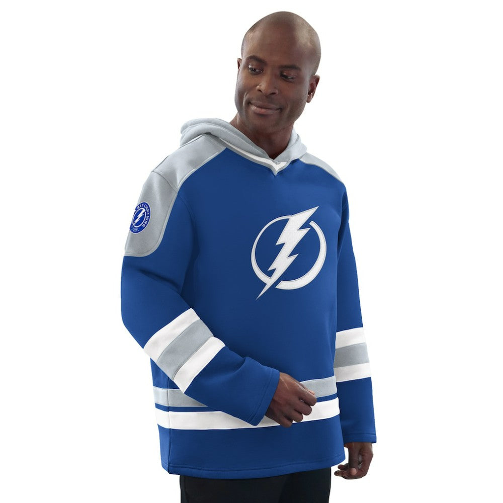 Tampa Bay Lightning Starter Hockey Pullover Hoodie - Blue/Gray | NHL sale