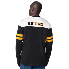 Boston Bruins Starter Blitz Durene Long Sleeve T-Shirt - Black | NHL Lifestyle