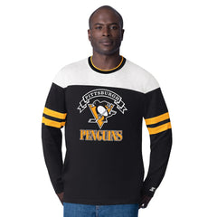 Pittsburgh Penguins Starter Blitz Durene Long Sleeve T-Shirt - Black | NHL on sale