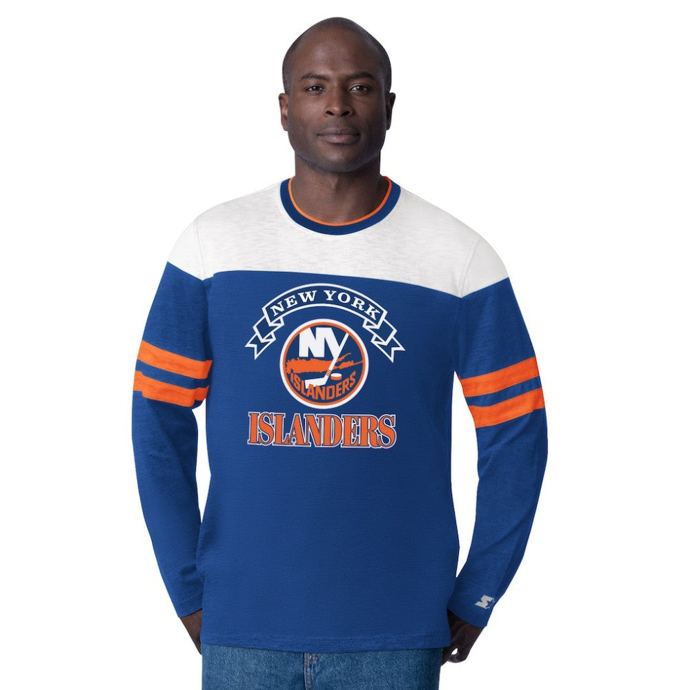 New York Islanders Starter Blitz Durene Long Sleeve T-Shirt - Royal | NHL sale