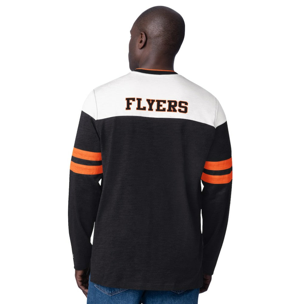 Philadelphia Flyers Starter Blitz Durene Long Sleeve T-Shirt - Black | NHL online
