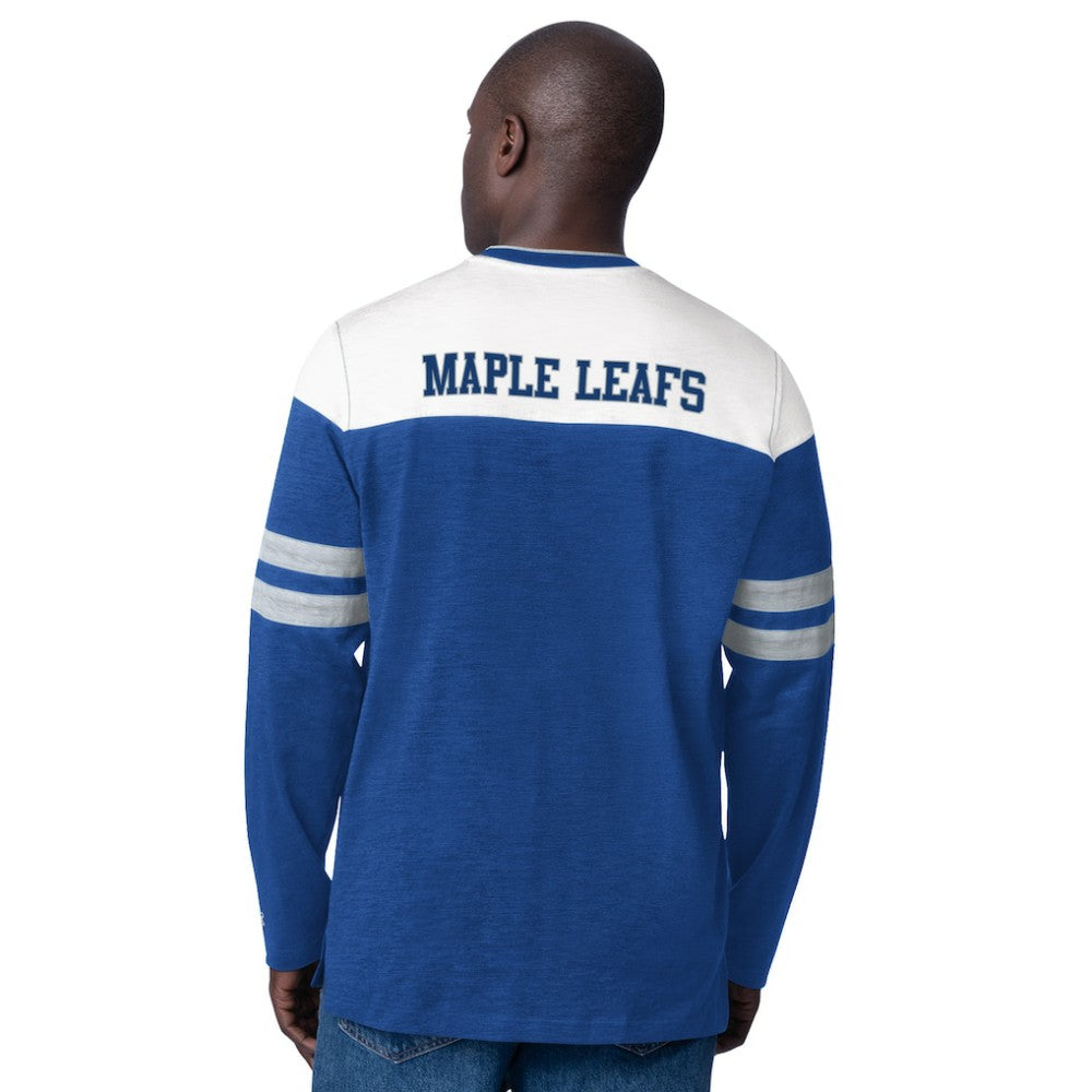 Toronto Maple Leafs Starter Blitz Durene Long Sleeve T-Shirt - Blue | NHL discount