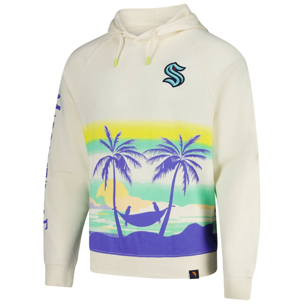 Seattle Kraken Margaritaville Island Dream Peached Pullover Hoodie - Cream | NHL on sale