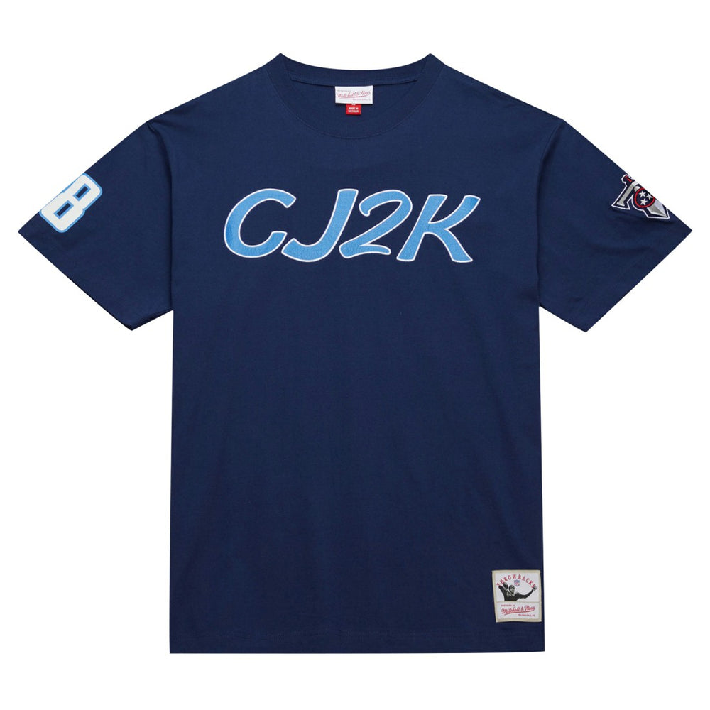 Chris Johnson Tennessee Titans Retired Player Nickname T-Shirt - Navy - Mitchell & Ness