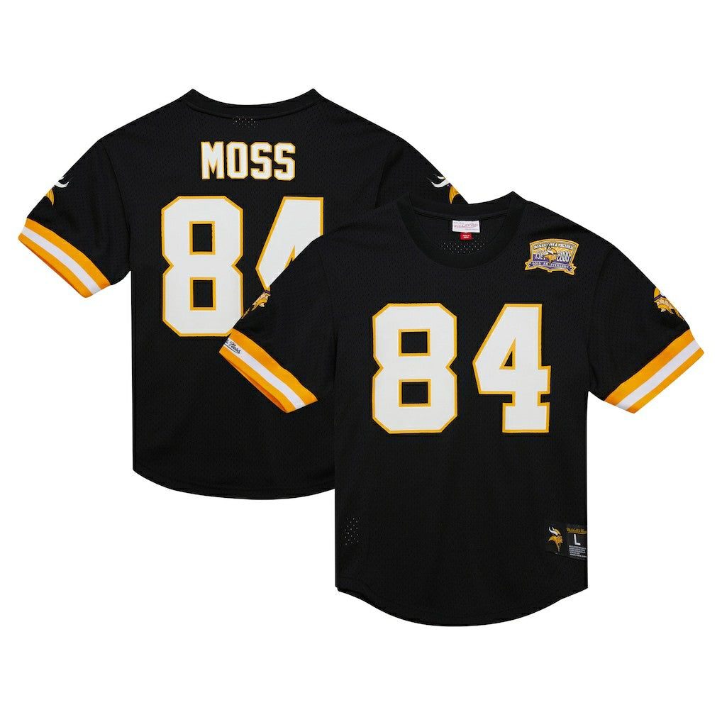 Randy Moss Minnesota Vikings Retired Player Name & Number Mesh Top - Black - Mitchell & Ness