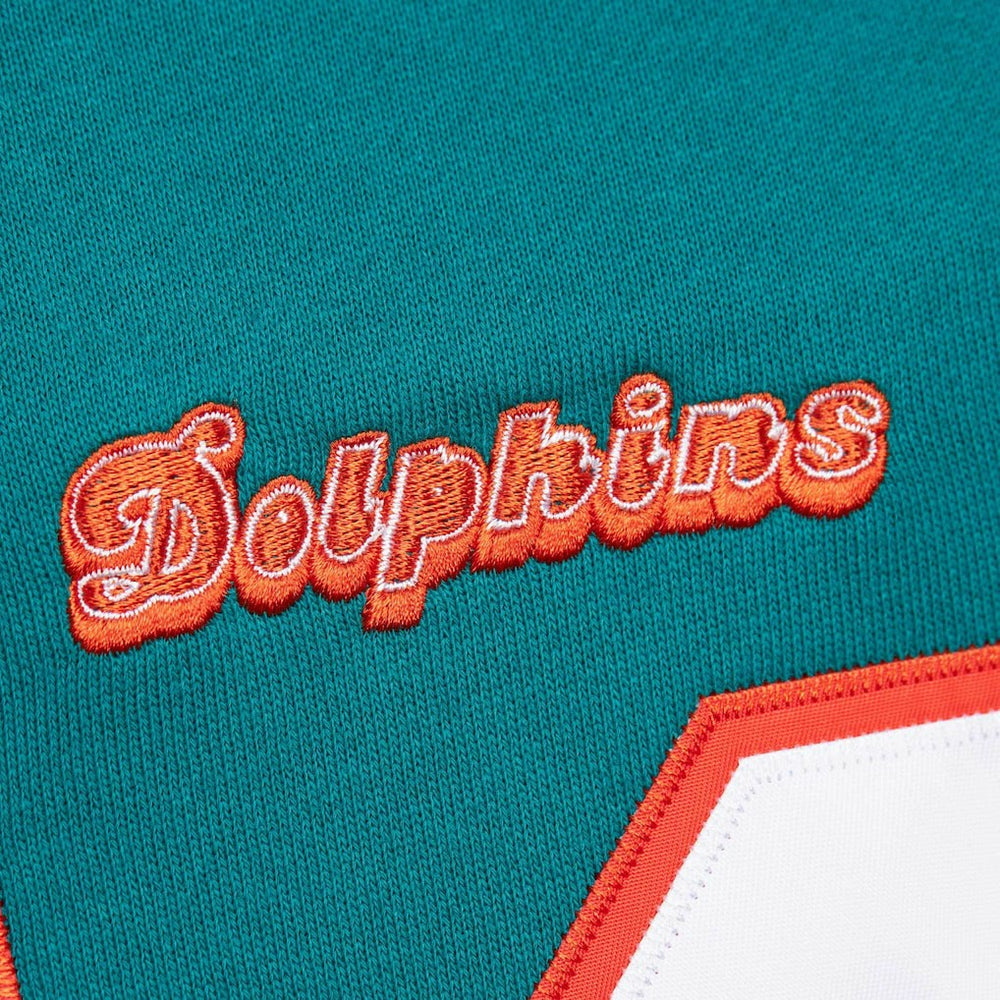 Dan Marino Miami Dolphins Retired Player Name & Number Pullover Hoodie - Aqua - Mitchell & Ness