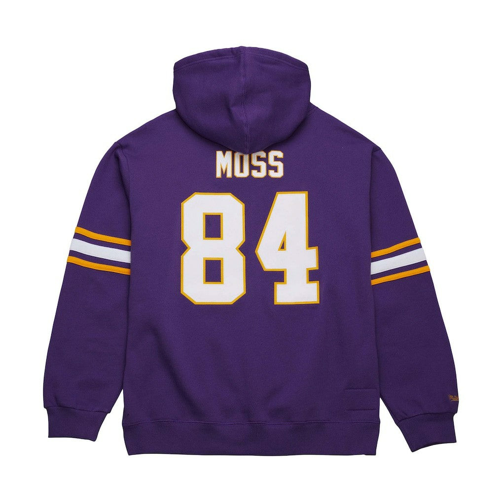 Randy Moss Minnesota Vikings Retired Player Name & Number Pullover Hoodie - Purple - Mitchell & Ness