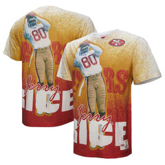 Jerry Rice San Francisco 49ers Burst Retired Player T-Shirt - Gray - Mitchell & Ness