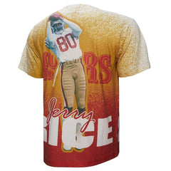 Jerry Rice San Francisco 49ers Burst Retired Player T-Shirt - Gray - Mitchell & Ness