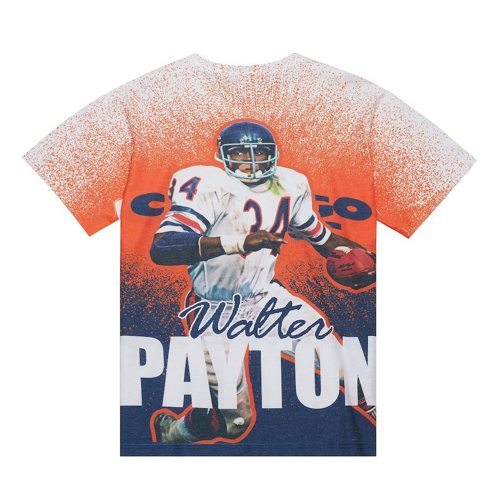 Walter Payton Chicago Bears Burst Retired Player T-Shirt - Gray - Mitchell & Ness