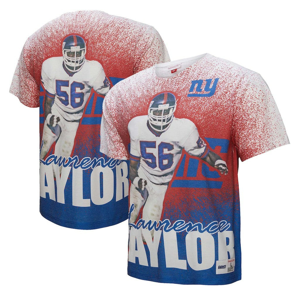 Lawrence Taylor New York Giants Burst Retired Player T-Shirt - Gray - Mitchell & Ness