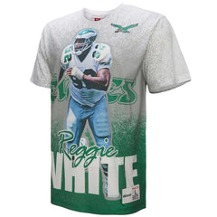Reggie White Philadelphia Eagles Burst Retired Player T-Shirt - Gray - Mitchell & Ness