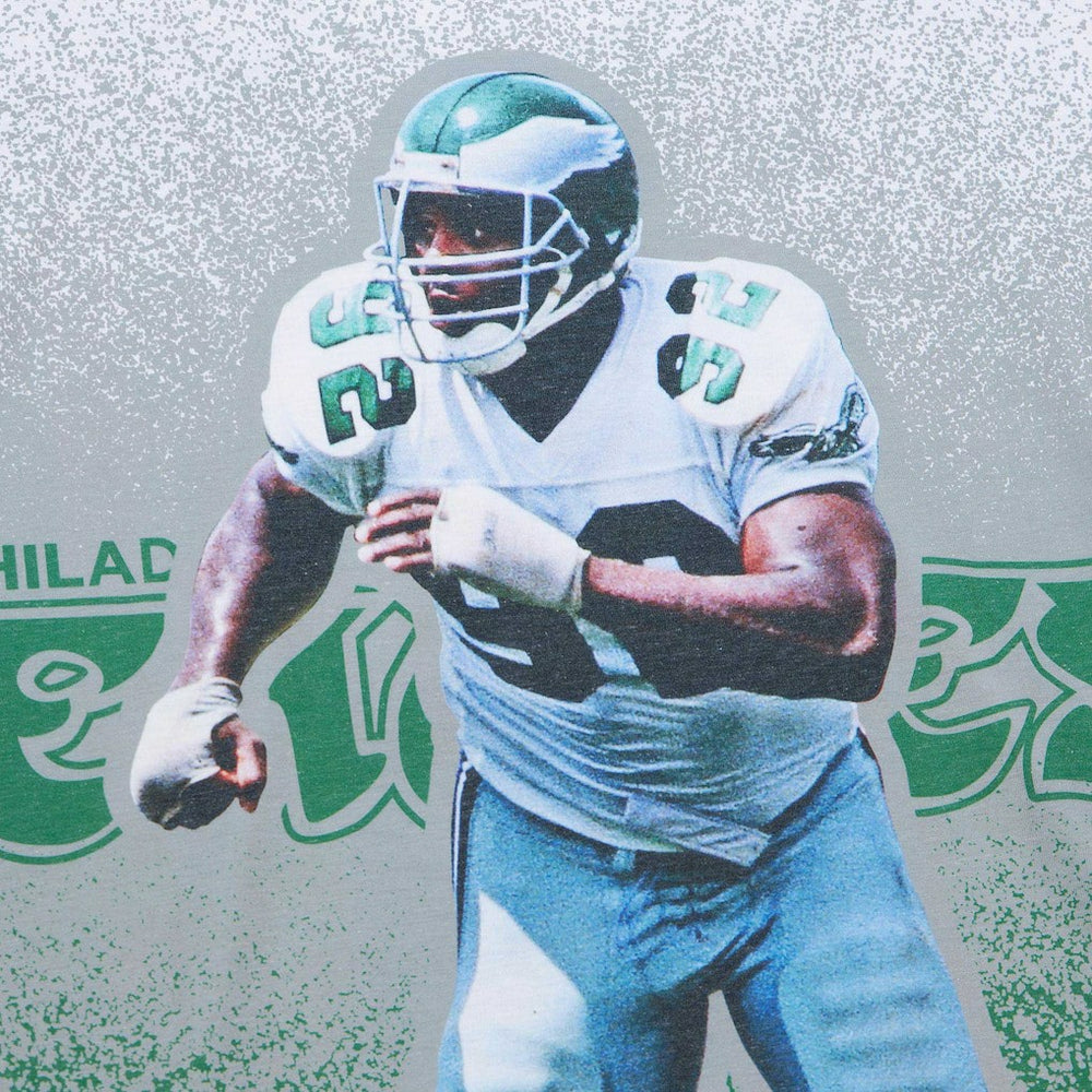 Reggie White Philadelphia Eagles Burst Retired Player T-Shirt - Gray - Mitchell & Ness